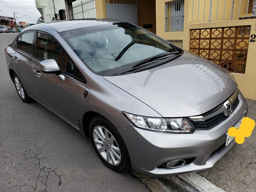 Honda Civic Lxs 13/14 Cinza Com 47 Mil Km Carro Novo Complet