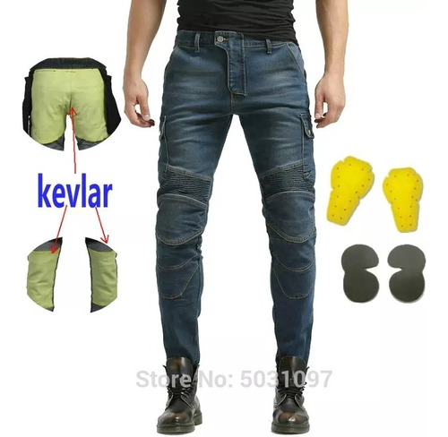 Pantalones De Kevlar. Talla 32, Motociclismo N.e.w.