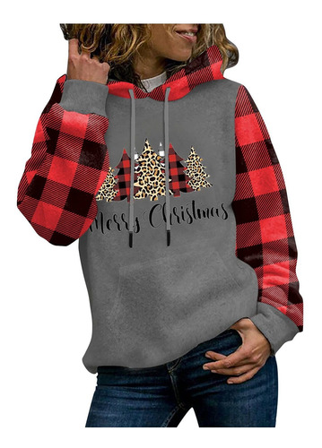 Sudadera Capucha Navidad Para Dama Sueter Manga Larga