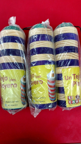 Tejo Playero De Madera Juego Playa Mi Cielo Azul