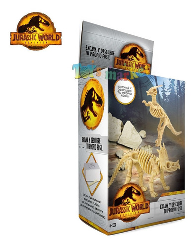 Imagen 4 de 8 de Kit De Excavación Esqueletos Fósiles De Dinosaurios Jurassic