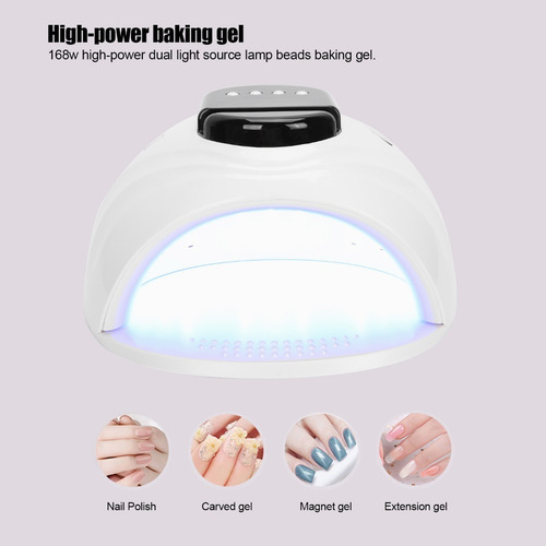 Esmalte De Gel Lampara Led Uñas 168w Uv Secador De Uñas
