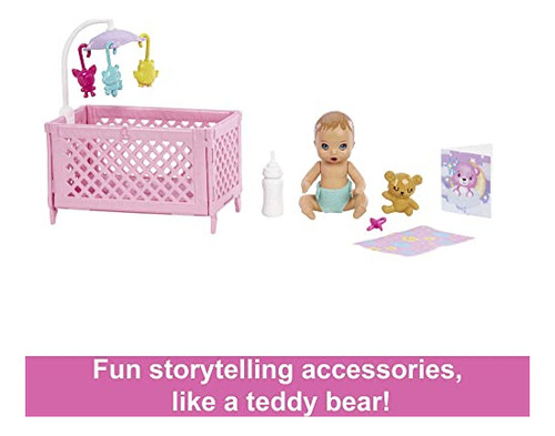 Muñeca Barbie Y Accesorios Crib Playset Skipper
