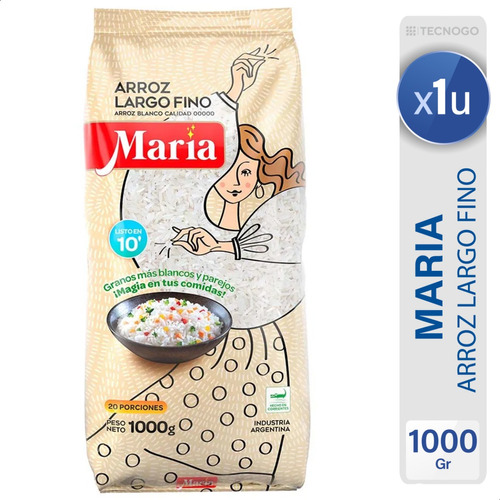 Arroz Blanco Largo Fino Maria Calidad - Mejor Precio