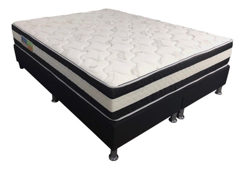 Conjunto Sommier Azaleia, Queen Size, 100% Espuma- Ártico