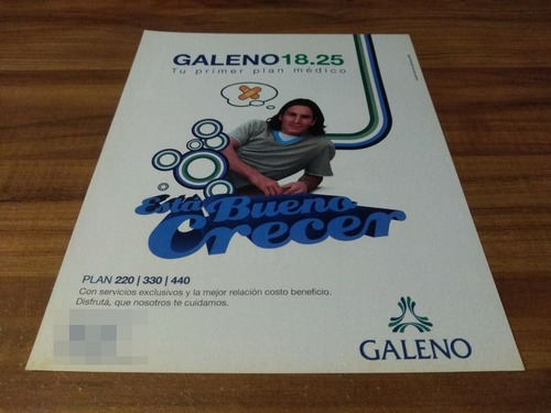 (pg561) Publicidad Lionel Messi * Galeno (Usado)