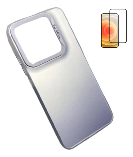 Funda Para Redmi 10c Power Poco C40 Hengli, Color Plateado Y