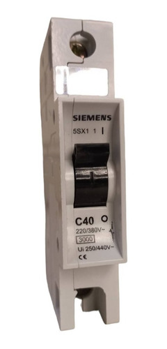 Llave Termica 1x40a Siemens Curva C 5sx1 