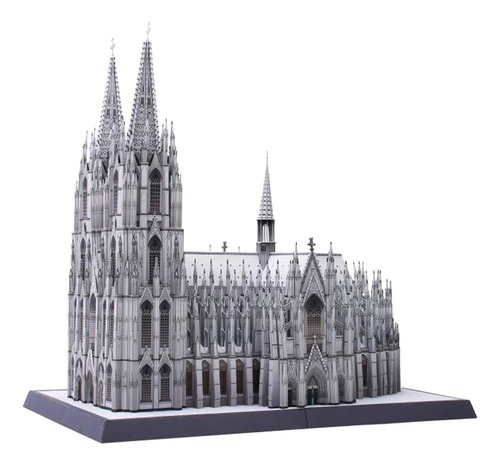 . Edificio De La Catedral De Colonia, Modelo De Papel 3d,