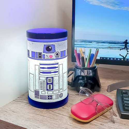 Imagem 2 de 2 de Luminária Bivolt Lumi Disney Star Wars - R2d2