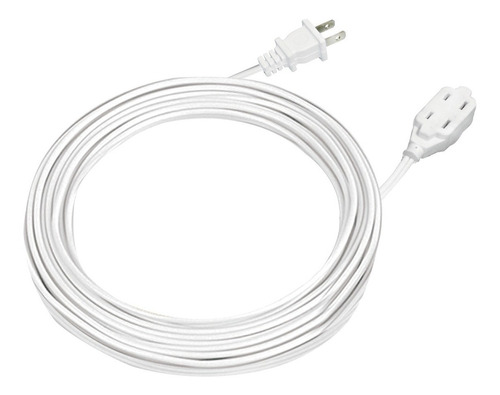 Multicontacto de 3 tomas Adir 974 color blanco largo del cable de  2m 13A