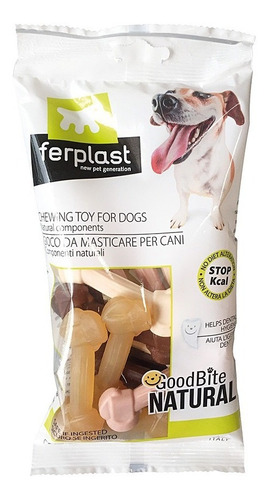 Juguete Masticable Perro Ferplast Natural Bone Bag Xs X16