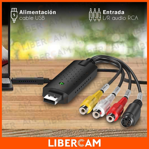 Imagen 8 de 10 de Capturadora Video Y Audio Usb Edicion. S-video + Rca
