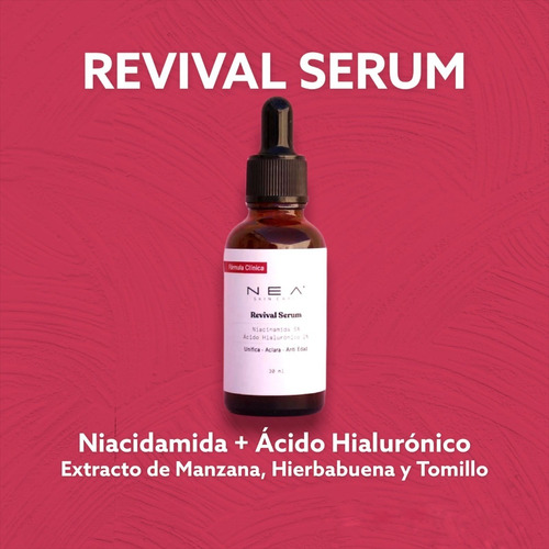Revival Serum - Niacinamida + Ácido Hialurónico