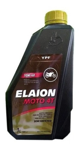 Ypf Elaion Moto 4t 10w40  X 1lt ( Caja De 12 Unidades)