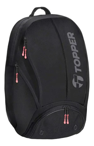Mochila Deportiva Sin Genero Tenis Ii 35 L Negro Topper Diseño de la tela Liso