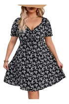 Comprar Shein Vestido Casual De Mujer Tallas Extra Manga