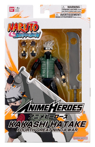 Figura De Acción Hatake Kakashi Naruto Anime Heroes 4