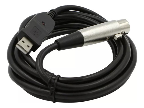 Adaptador De Conexão De Microfone Usb 2.0 Macho Para Xlr 3 F