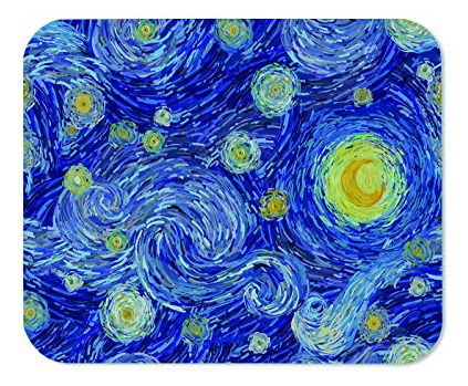 Alfombrilla Ratón Gaming Van Gogh Estrellado, No