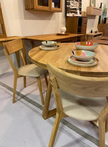 Imagen 6 de 9 de Silla Para Comedor Madera 100% Maciza Roble Ref: Maciza503