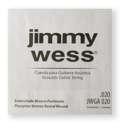6 Cuerdas Tercera Bronce Calibre 20 Wb20(6) Jimmy Wess