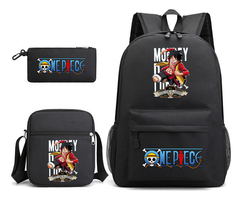 2024 Anime One Piece-set De Mochilas Escolares De 3 Piezas