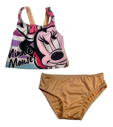 Malla Bikini Minnie Mouse Nena Verano Playa Pileta 
