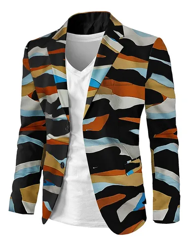 comprar Saco Sport Elegante Elastizado Blazer Estampado Único