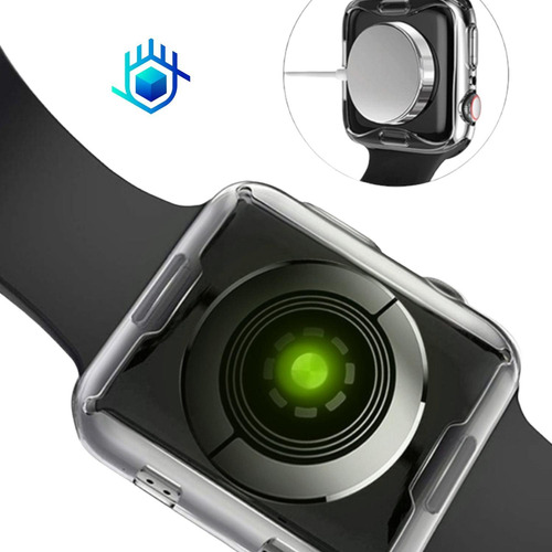 Imagen 9 de 9 de Funda Goma Resistente + Mica Para Apple Watch Protector Case