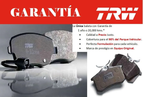 Balatas Delanteras Trw Envision 20-23 Terrain 20-21 Equinox