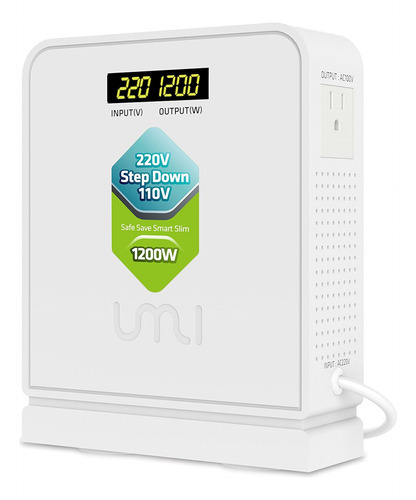 Convertidor De Voltaje Reductor Umi De 220 V A 110 V, 1200 V