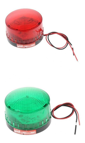 2 Set 12 Strobe / Warning Beacon Signal Lights, Rojo Y