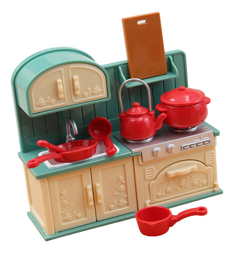 Juego De Cocina Para Casa De Muñecas, Juego De Simulación,