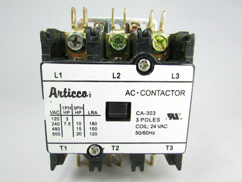 Contactor 30 Amp 3 Poles 24 Vac       Ca-303 / Apac-33024