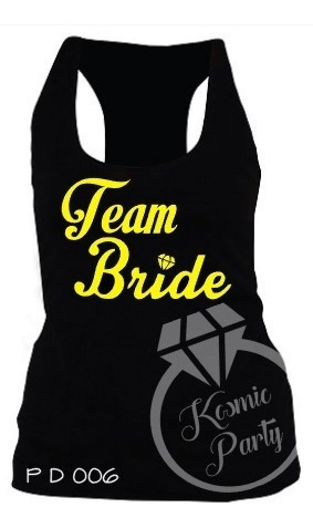 Playera Despedida Soltera Toptank Bride Team Novia Equipo