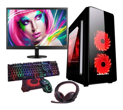 Pc Gamer Completa Ryzen 3 3200g + Monitor Hd 22 Pulgadas