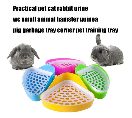 Imagen 7 de 7 de Caja De Arena Esquinera Para Conejos Cobayos Chinchillas