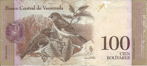 Venezuela, 100 Bolivares 2015