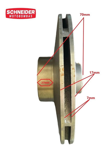 Rotor Fe Bc-22 R 1.1/2 Pol. 201mm 20cv - Schneider