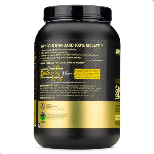100% Isolate Whey Gold Standard 720g 1,58 Lbs Optimum