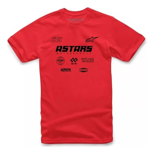 Remera Manga Corta - Multi Race Tee - Alpinestars Moto