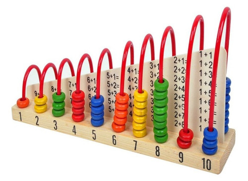 Juego Madera Didactico Montessori Calculador Abaco