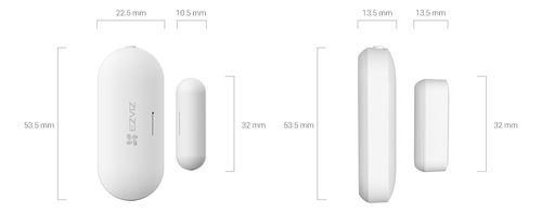 Ezviz T2c - Sensor De Apertura/cierre De Puertas Y Ventanas