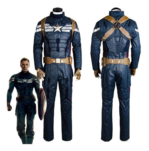 Capitán América Steve Rogers Disfraz De Cosplay Para Hombre
