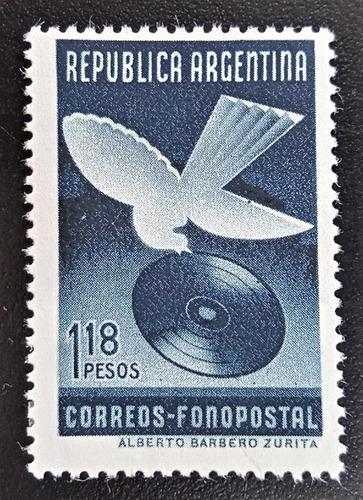 Argentina, Sello Gj 836 1,18p Fonopostal 1939 Nuevo L18409