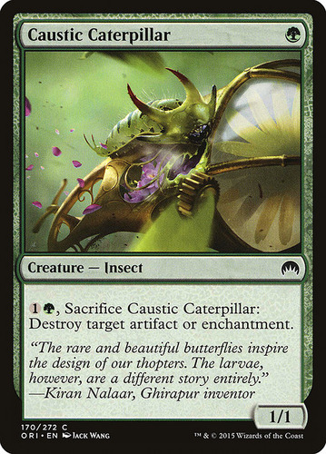 Carta Magic Caustic Caterpillar X 4 Unidades Playset Ori Mtg