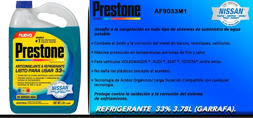 Anticongelante Azul Prestone