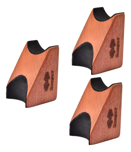 3 Unids 2 Soporte Para Cuello Guitarra Madera Coche Botella