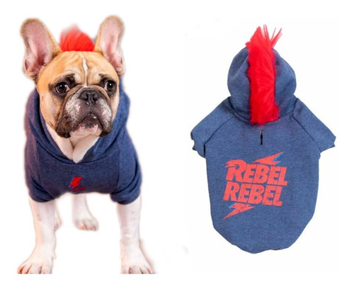 Ropa Para Perro Buzo Abrigo Dogwie Rebel Bowie A Pata 